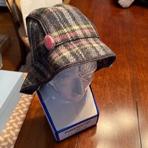 Plaid Bucket Hat - Black, Pink, Green